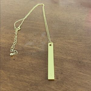 Uncommon James Gold “L” Bar Pendant Necklace